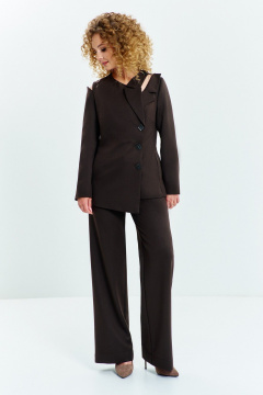 Брюки, жакет Euromoda 637 коричневый - фото 1