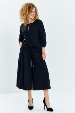 Джемпер, кюлоты Euromoda 638 черный - фото 1