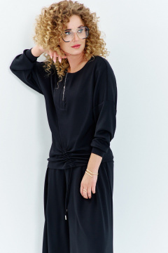 Джемпер, кюлоты Euromoda 638 черный - фото 3