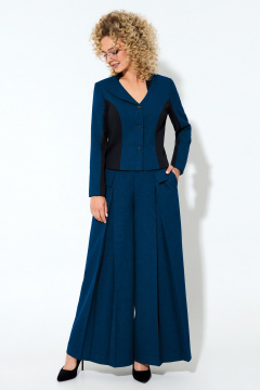 Брюки, жакет Euromoda 642 синий - фото 1