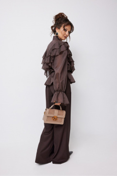 Блуза, брюки ElPaiz 1274 шоколад - фото 4