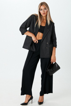 Жакет LM М86 джинс_черный - фото 3