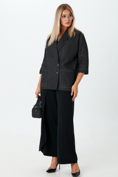 Жакет LM М86 джинс_черный - фото 1