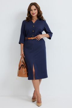 Платье Твой имидж 2260 синий - фото 4