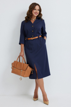 Платье Твой имидж 2260 синий - фото 3