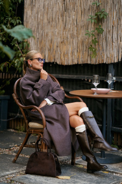 Пальто Beautiful&Free 7012 графит - фото 3