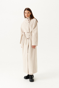 Пальто ELLETTO 3902 молочный - фото 1