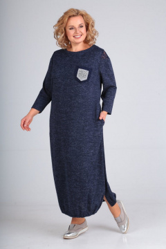 Платье СиБон 0182 синий - фото 1