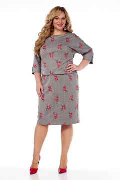 Платье СиБон 0358 серый - фото 1