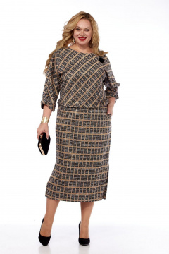 Платье СиБон 0351 клетка - фото 2