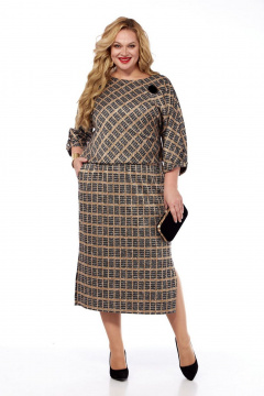 Платье СиБон 0351 клетка - фото 1