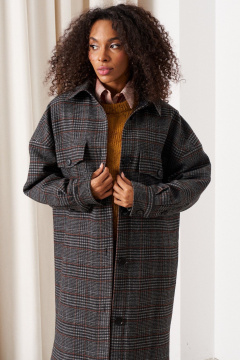 Пальто C. of PAPAYA NEW 1750 клетка - фото 5