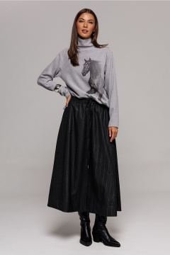 Юбка Butеr 3199 темно-серый - фото 4
