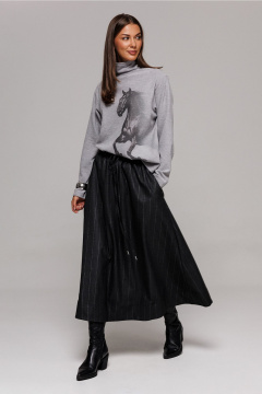Юбка Butеr 3199 темно-серый - фото 2