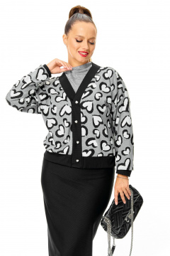 Кардиган T&N 7699 сердце - фото 1