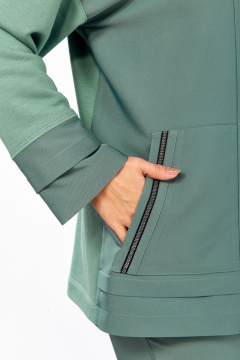 Костюм спортивный брюки худи больших размеров Tensi 405 яблоко - фото 5