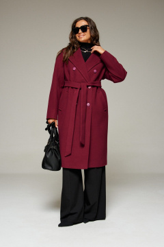 Пальто Beautiful&Free 7015 бордо - фото 1