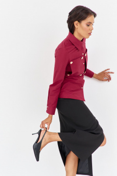 Блуза FLAIM 2047.01 бордо-марсала - фото 3