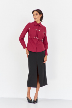 Блуза FLAIM 2047.01 бордо-марсала - фото 2