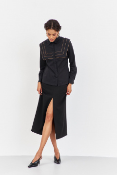 Блуза FLAIM 2048 черный - фото 2