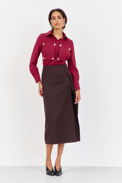Юбка FLAIM 2052 шоколад - фото 1