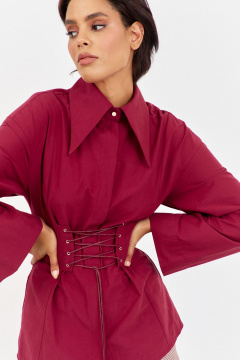 Блуза FLAIM 2056.01 бордо_марсала - фото 3