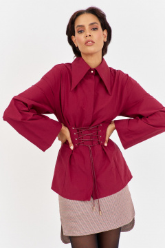 Блуза FLAIM 2056.01 бордо_марсала - фото 2