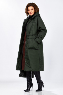 Пальто Lady Secret 8295 пыльно-зеленый - фото 4