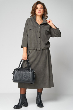 Жакет, юбка Мишель стиль 1330 хаки - фото 3