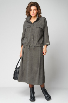 Жакет, юбка Мишель стиль 1330 хаки - фото 2