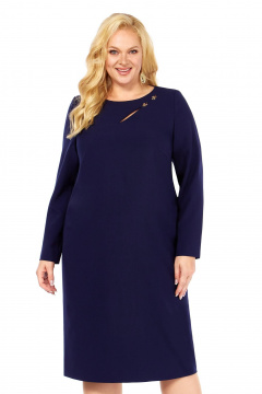 Платье Линия Л Б-2053 темно-синий - фото 2