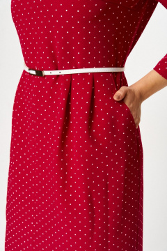 Платье Svetlana-Style 2176 бордовый_горох - фото 4