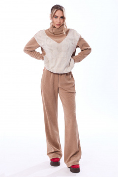 Блуза, брюки Golden Valley 6689-1 бежево-молочный - фото 5