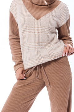 Блуза, брюки Golden Valley 6689-1 бежево-молочный - фото 3