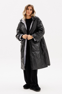 Пальто EOLA 2775 черный/серый - фото 3