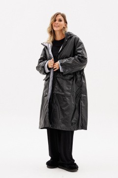 Пальто EOLA 2775 черный/серый - фото 1