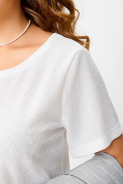 Джемпер Fita 20364 молочно-серебристый - фото 5