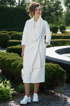 Платье, шарф Vittoria Queen 25473 молочный - фото 3