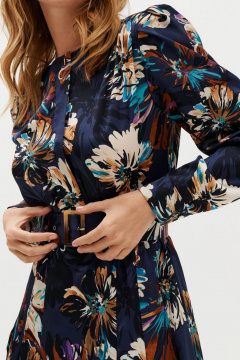 Платье C. of PAPAYA NEW 1736 синий_цветы - фото 3