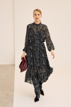 Платье Lokka 1682 черный/мультиколор - фото 3