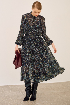 Платье Lokka 1682 черный/мультиколор - фото 2