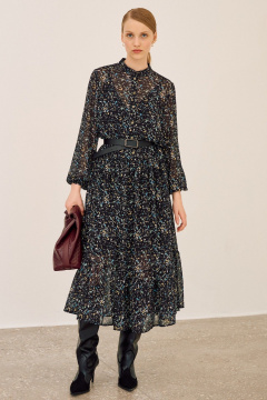 Платье Lokka 1682 черный/мультиколор - фото 1