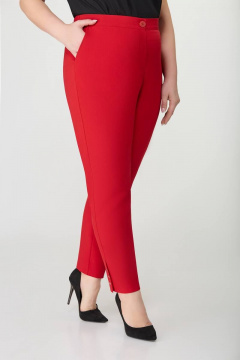 Красные брюки с боковыми карманами и заужением к низу Swallow 371 красный - фото 3