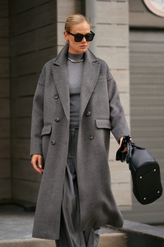 Пальто Beautiful&Free 7016 графит - фото 2