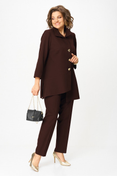 Брюки, туника Vilena 1110 шоколад - фото 1