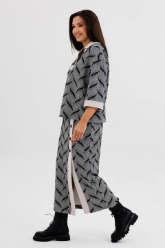 Костюм из трикотажа с юбкой и свободным джемпером Fantazia Mod 5036 - фото 5