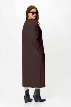 Платье SOVA 11255 коричневый - фото 3