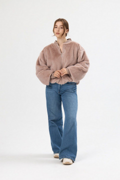 Бомбер ALIN 7003 лилово-бежевый - фото 5