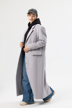 Пальто ALIN 7001 светло-серый - фото 5