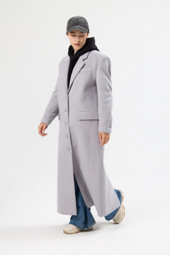 Пальто ALIN 7001 светло-серый - фото 3